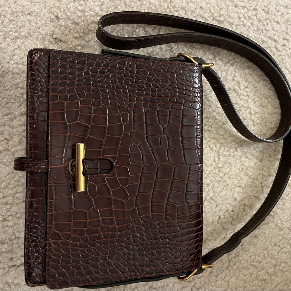 Trademark Croc embossed Leather Bag